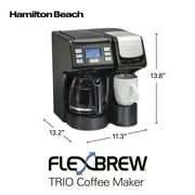 Hamilton Beach FlexBrew Trio Coffee Maker, 56 fl oz Resevoir, 49902
