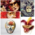 thumbnail image 4 of Máscaras de papel, 3 paquetes Máscaras faciales completas de bricolaje Máscaras de disfraces blancas Máscara de papel pintable para Mardi Gras, Cos-Play, Fiesta de Halloween 18 cm * 24 cm XianweiShao 8390611991296, 4 of 5