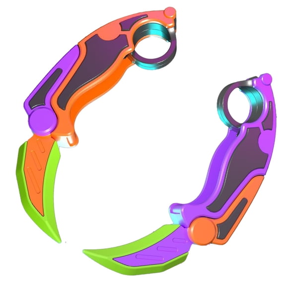 Fidget Claw Knife PETBSNVB, juguete de gravedad 3D para niños y adultos, 2 piezas