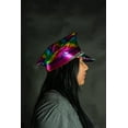 thumbnail image 4 of Nicky Bigs Novelties Rainbow Pride Holographic Military Studded Festival Captain Hat Accessory, 4 of 8
