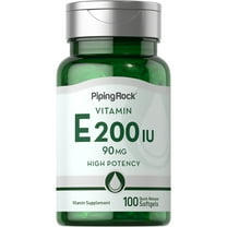 Vitamin E 200 IU | 100 Softgel Capsules | Supplement for Men and Women | by Piping Rock