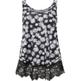 thumbnail image 1 of HSHDLDF Plus Size Swing Lace Flowy Tank Top for Women, 1 of 2