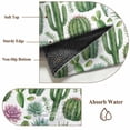 thumbnail image 6 of Cactus Summer Area Rugs 5'x7', Washable Small Throw Rugs for Laundry Room Playroom, Watercolor Tropical Botanical White Indoor Outdoor Rug Non-Slip Low Pile Carpet Runner Reversible Floor Mats, 6 of 8