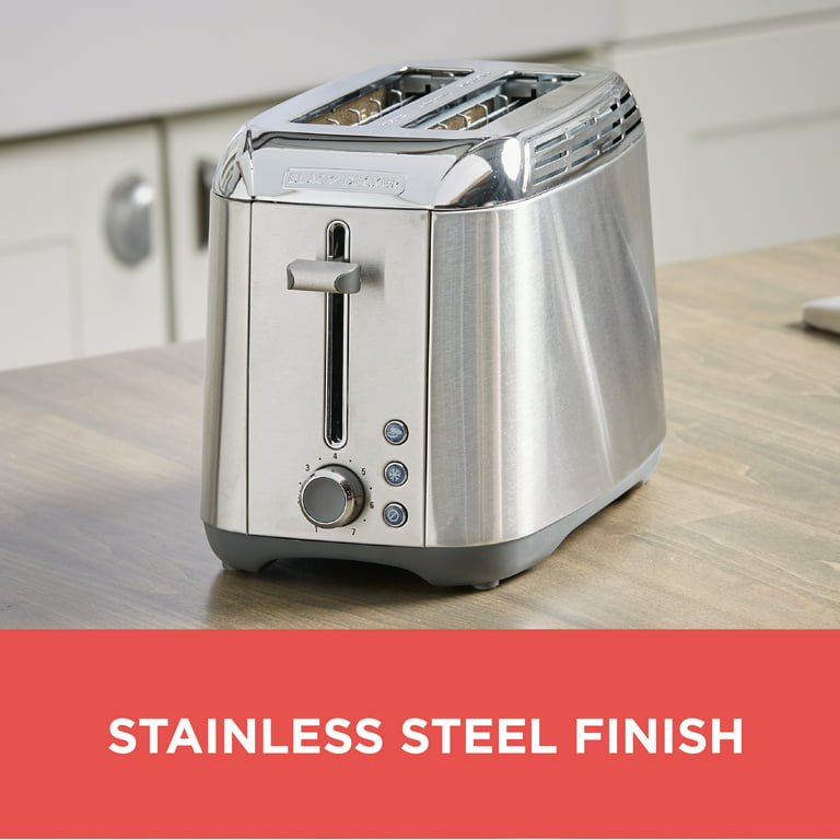 Black + Decker Rapid Toast 2-Slice Toaster - Stainless Steel