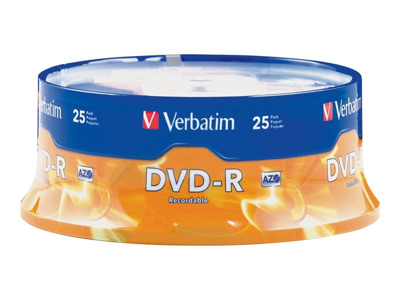 VERBATIM DVDR BRAND SLV 25pk 4.7GB/16X SPINDLE