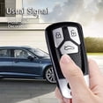 thumbnail image 3 of 1 Uds. Funda protectora para llave de coche para Audi Key Case patrón de fibra de carbono Compatible con Audi A4L A5 Q7 Q5L llave de coche Xemadio 221785-2, 3 of 9