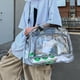 thumbnail image 5 of Xihbxyly Bolsa de Viaje Transparente, con Separación de Humedad y Humedad, Ideal para Viajar En Avión, Ideal para Gimnasio, con Correas Ajustables, Multiusos, Ideal para Viajes de Fin de Semana, 48 X, 5 of 6