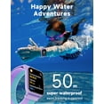 thumbnail image 4 of BIGGERFIVE Smart Watch for Kids, Fitness Tracker Pedometer for Girls Boys Ages 5-14, Heart Rate, 5ATM Waterproof, Sleep Monitor, Alarm Clock, Calorie Step Counter, Puzzle Games, Nylon Band, Lilac, 4 of 6