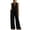 Black, variant on Summer Jumpsuit for Women Deep V Neck Halter Wide Leg Jumpsuit Sleeveless Backless Jumpsuit Elegant One Piece Outfits,White,Women's S-XXXL