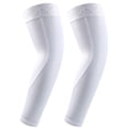 thumbnail image 2 of Sun Protection Compression Arm Sleeves Cooling Sports Sleeves Cycling Running Mountaineering Breathable Sleeves Cool Sleeves For Football, Golf(White XL), 2 of 10