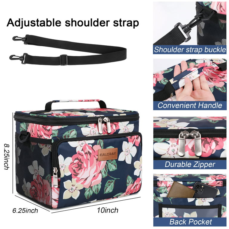 Lunch Bag Box for Women,Thermal Lunch Boxes Tote Container Large Capacity Lunch Bag for Work,School,Office,Party Beach,Camping,Lunch Bag for Outdoor(