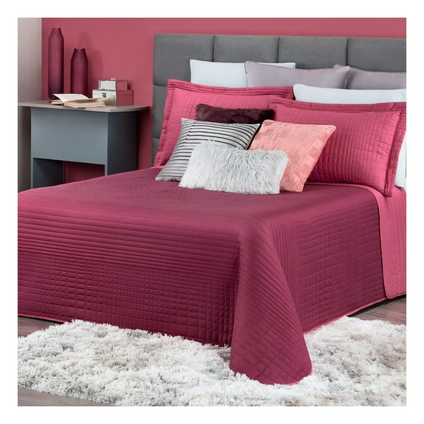 Edredón Ligero Pinsonic Doble Vista con Fundas de Almohada Esquimal (Deseo, Individual)