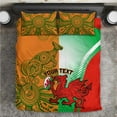 thumbnail image 2 of Custom Australia And Wales Rugby Bedding Set Wallabies Welsh Mascots Dynamic, 2 of 7