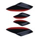thumbnail image 4 of Kit de 4 alerones universales para coche, tiras anticolisión, protectores para el coche Negro, 4 of 9