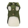 thumbnail image 3 of AMERTEER Pet British Style Tricolour Warm Coat Small Dogs Autumnr Jacket, 3 of 6