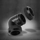 thumbnail image 5 of Conector de Tubo, PC Fitting de Refrigeración por Agua, Conector de Agua de Enfriamiento Líquido para PC, Accesorios de Refrigeración por Agua, Tubo Doble Giro Rápido 90° Codo(Negro) EOTVIA No, 5 of 8