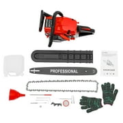 TFCFL 58cc 2-Stroke Gasoline Chainsaw 20 Bar with Chain Brake, 2.6KW Power Engine