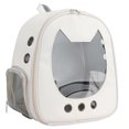 thumbnail image 1 of Cat Backpack Carrier with Adjustable Strap Portable Breathable Pet Backpack, 1 of 6