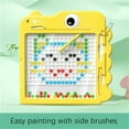 thumbnail image 4 of Magnetic Drawing Board for Kids, Dinosaur Puzzle Bead Toy, Reusable Sketch Pad, Educational STEM Toy, Fine Motor Skills Development, Quiet Travel Activity, No Mess Art Board, 4 of 5