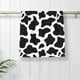 thumbnail image 5 of Fotbe Cow Print Black White Toalla Premium con Patrón, Toalla de Microfibra de Secado Rápido, Ligera y Altamente Absorbente (27.5x16in), Ideal para Uso Diario, 5 of 6
