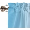 thumbnail image 5 of Kitchen Curtains Set, Sky Blue Ombre Kitchen Curtains and Valances Set, Farmhouse Blue Gradient Aesthetic Rod Pocket Tier Curtains 24 Inch Length for Cafe/Bedroom Windows, 5 of 6