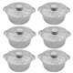 thumbnail image 1 of (Lote Mínimo 10 Juegos) Olla Papel Aluminio Extragruesa Olla Caliente Desechable Olla Especial para Acampar Al Aire Libre Y Embalaje Picnic Olla Papel Aluminio (paquete 6) (2200 Ml), 1 of 9