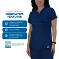 thumbnail image 2 of Doctor's Choice Elite -Rx Scrubs Women's Scrub Top Navy S - XXXL, 2 of 10