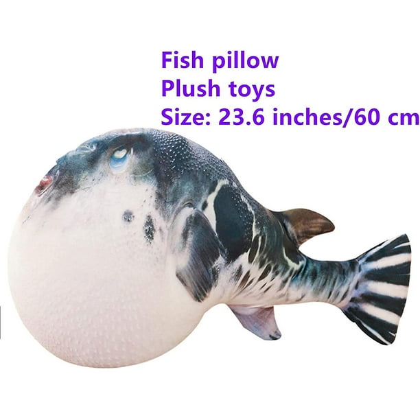 Almohada De Peluche Pez Gigante De 90 Cm – Cojín Suave Con Forma De Carpa Realista Para Decoración Y Regalo