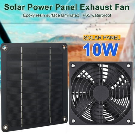 

Aibecy Solar Panel Fan 3W Weatherproof solar panel kit for Small Chicken Coops Greenhouses Sheds Pet Houses Window Exhaust
