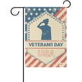 thumbnail image 3 of SKYSONIC Veterans Day Soldier On USA Flag Double-Sided Printed Garden House Sports Flag-28x40(in)-Polyester Decorative Flags for Courtyard Garden Flowerpot, 3 of 6