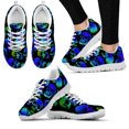 thumbnail image 1 of Zapatillas deportivas informales con estampado de calavera degradada vintage para mujer, zapatos planos ligeros con cordones para mujer, calzado suave, 1 of 6