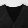 thumbnail image 5 of BiZtdJrK Mens Lightweight Dress Vest Vintage Western Formal Vests Solid Color Sleeveless Slim Fit Waistcoat with Pockets, Black, L, 5 of 9