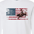 thumbnail image 4 of Inktastic Rodeo Bull Riding Patriotic Long Sleeve T-Shirt, 4 of 5