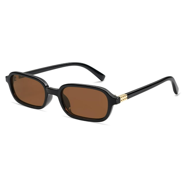Gafas de sol Appassal Retro Rectangulares para Mujer Negro/Marrón