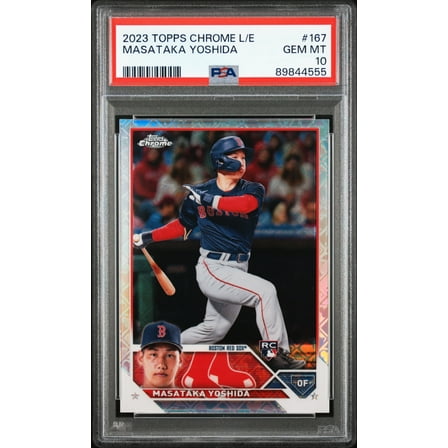 2023 Topps Chrome Logofractor Edition Masataka Yoshida Rookie #167 PSA 10