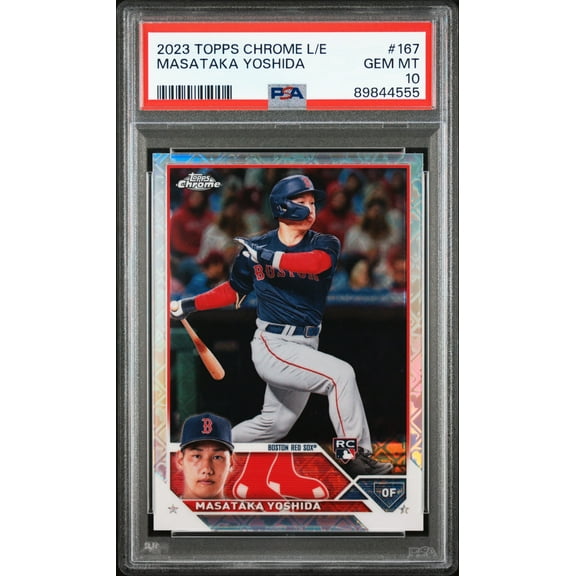 2023 Topps Chrome Logofractor Edition Masataka Yoshida Rookie #167 PSA 10
