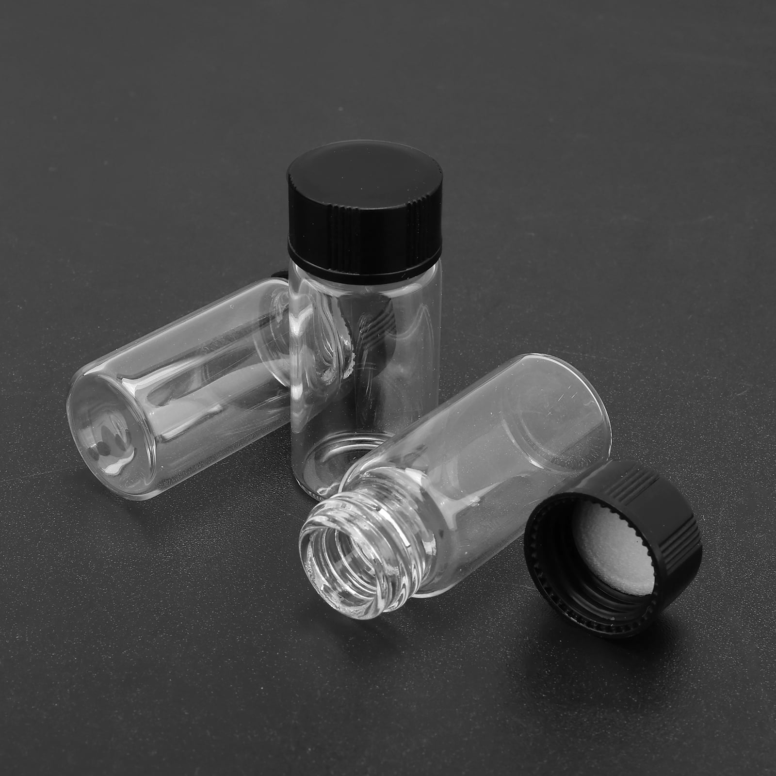 Glass Bottle Sample Bottle Mini Small Bottle, Essential Oil Bottles, Liquid Sampling Sample Glass Bottle 100pcs 5ml/0.17oz