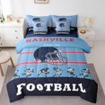 thumbnail image 1 of YST 7 Piece Bed in a Bag Full Size Comforter Set Football Bedding Set,American Football Reversible Design,Rugby Soft Microfiber Comforter with Sheet Set,All Season(Nashville), 1 of 5