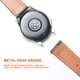 thumbnail image 2 of Correa de reloj inteligente de liberación rápida de correa de cuero genuino de 22 mm con, 2 of 8