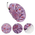 thumbnail image 3 of Unique Bargains Women's Strawberry Bath Cap 1 Pc Red Purple, 3 of 3