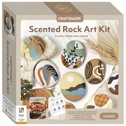Craft Maker: Scented Rock Art Kit - DIY Rock Painting for Adults, All-In-1 Kit, Spa & Sandalwood Scented Sealers, Unique Easy-to-Follow Projects