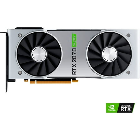 NVIDIA GeForce RTX 2070 Super 8GB GDDR6 PCI Express 3.0 Graphics Card - Black/Silver GPU Video 900-1G180-2510-000