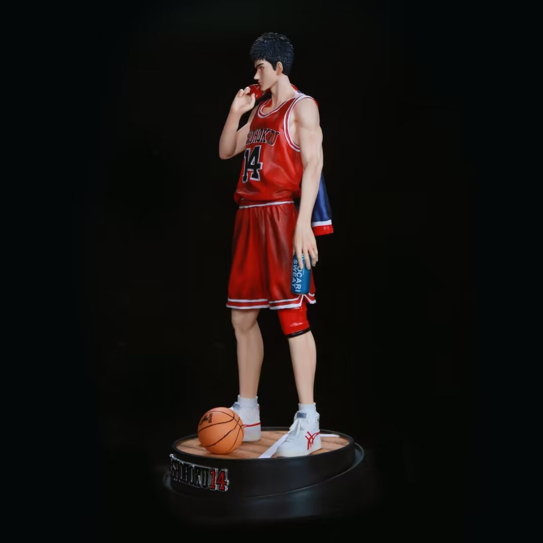 New Slam Dunk Mitsui Hisashi (Standing Ver) Character Anime Model Statue Action Figures Desktop Ornament Popular Decorations Fan Souvenirs Creative Gift Collectable