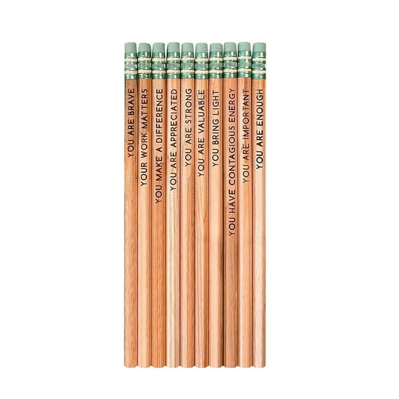 Gkeoshab Ensemble de Crayons d'Affirmation Bureau&Artisanat&Papeterie 2023 Nouveaux Crayons de Motivation Colorés en Vrac Crayons de Grammaire Inspirants Cool Personnalisés Amusants pour la Maison et le Jardin
