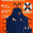 thumbnail image 1 of Festive Multi-Use Apron 12OZ Canvas Tool Apron With 3 Pockets - For Cooking, Gardening, Coffee Making, Thanksgiving & Christmas Gift Idea - Unisex Adjustable Design, Adjustable For Men And Women, 1 of 8