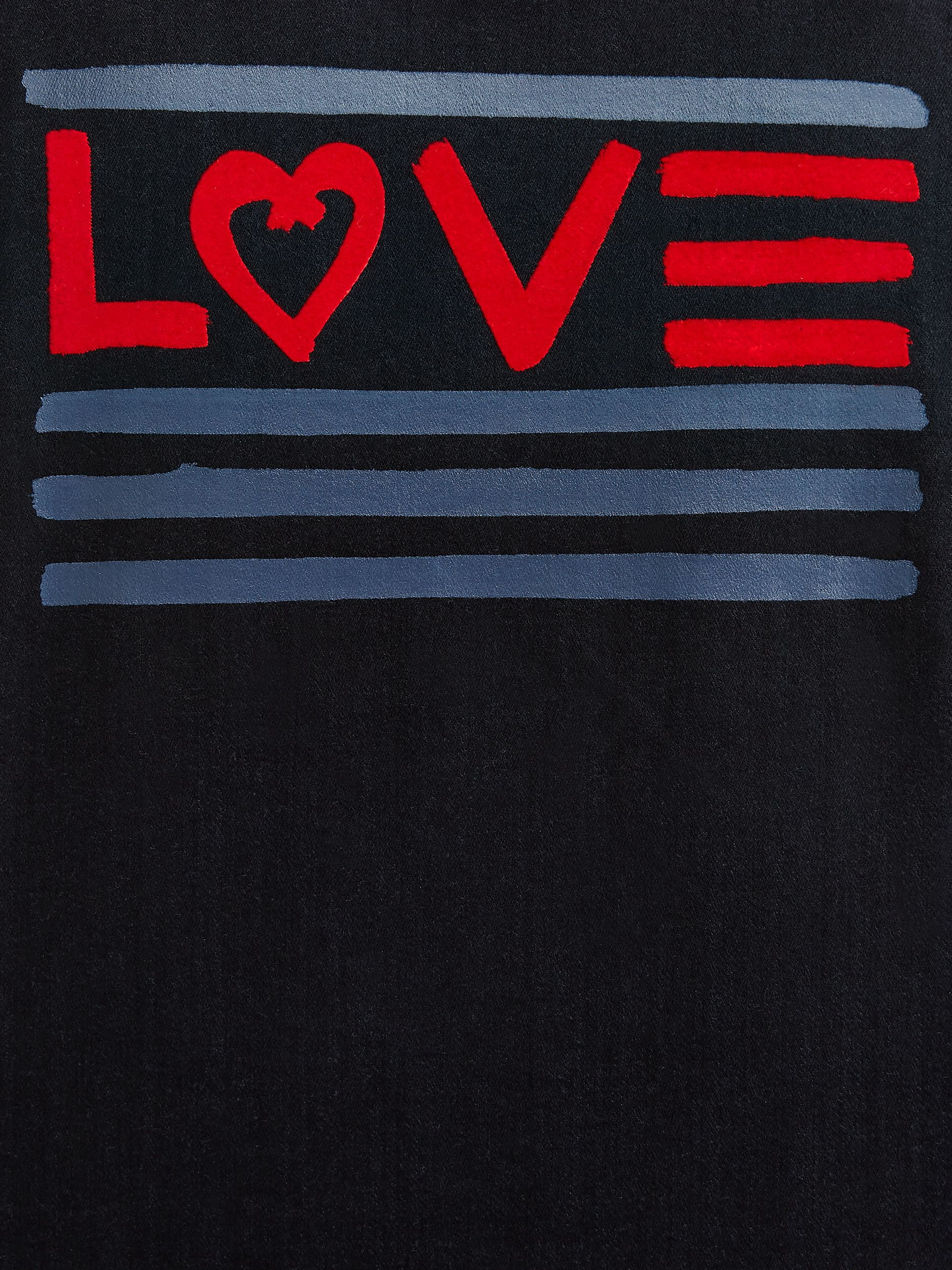 EV1 from Ellen DeGeneres Women's Dark Wash Denim Jacket with Love Flag