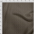 thumbnail image 4 of oneOone Polyester Spandex Brown Fabric Text Craft Projects Decor Fabric Printed By The Yard 56 Inch Wide, 4 of 5
