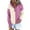 Pink, variant on Xudanell Graphic Hoodie Womens Oversized V Neck Hoodie Casual Long Sleeve with Pocket for Winter Comfort Brick Red XL