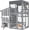 HS02 69" Large Catio, variant on HomeSheek 3-Tier 69" Outdoor Cat Enclosure, Weatherproof Roof with Window Access & Adjustable Two-Way Hole, 3 Platforms & Resting Areas Indoor/Outdoor