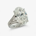thumbnail image 2 of Ariana Jewel Stunning 2.5 Ct Oval Cut Diamond Engagement Ring - Mid Century Design with Accents Ring for Women - 14K White Gold Plated Ring - Perfect for Weddings, Proposals, and Special Occasions, 2 of 3